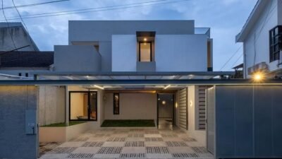 Bhumi Palka, Rumah Industrial dengan Split Level yang Ciptakan Ruang Lega di Lahan Terbatas